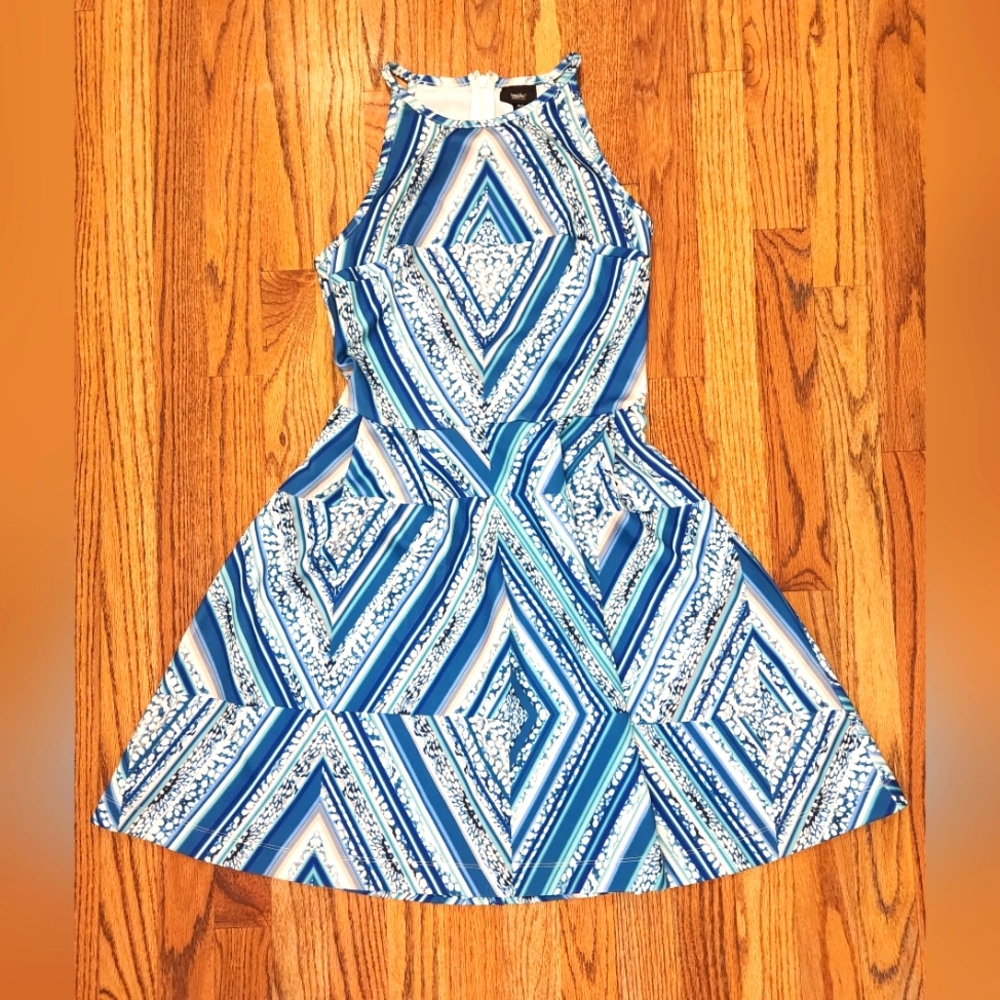 Mossimo Supply Co Blue Sleeveless Summer Dress